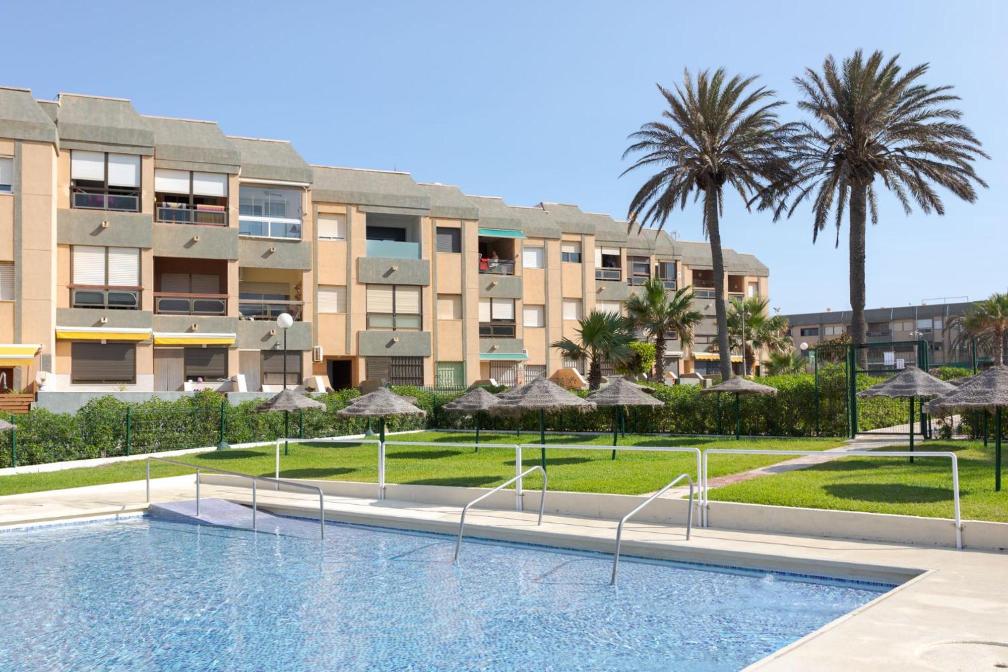 Loft primera línea playa, Cabo de Gata, Wifi Lejlighed Retamar  Eksteriør billede